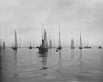 الصباح الباكر في خليج نيويورك ، الولايات المتحدة الأمريكية ، c1900. بواسطة غير معروف