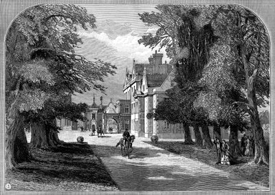 الواجهة الشرقية والمدخل الرئيسي ، Sandringham ، نورفولك ، 1887 بواسطة غير معروف