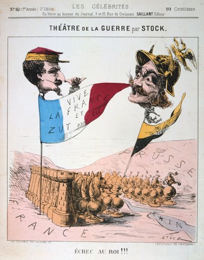 الشطرنج للملك ، الحرب الفرنسية البروسية ، 1870-1871. بواسطة غير معروف
