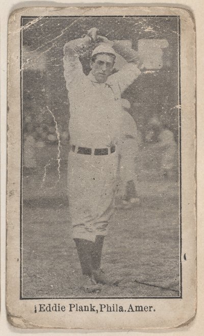 إيدي بلانك ، فيلادلفيا ، الدوري الأمريكي ، من مجموعة لاعبي البيسبول W500 ، كاليفورنيا. 1915. بواسطة غير معروف