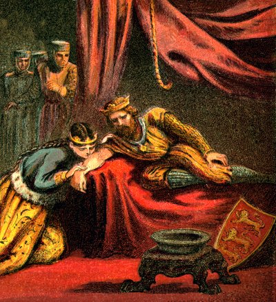 إدوارد وودستوك ، أمير ويلز ، مع زوجته جوان ، أميرة ويلز ، c1850 بواسطة غير معروف