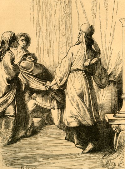 جر Edstan من قبل Dunstan من وجود Elgiva ، c1890. بواسطة غير معروف