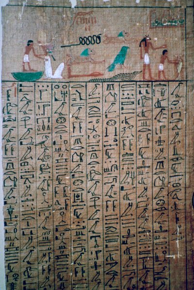 الهيروغليفية المصرية من كتاب الموتى بواسطة غير معروف
