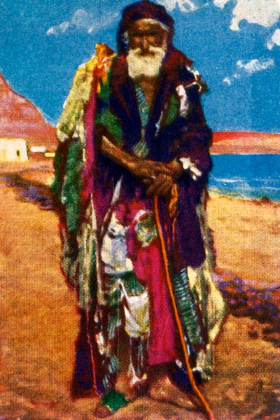 متسول مسن ، مصر ، c1928. بواسطة غير معروف