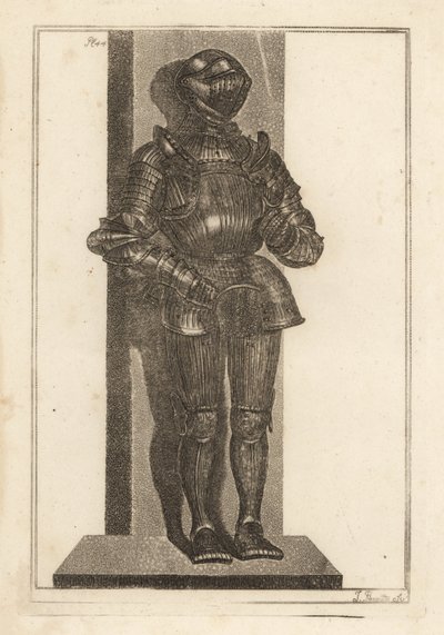 Elegant suit of fluted armour brought by Lord Warwick from Germany بواسطة غير معروف