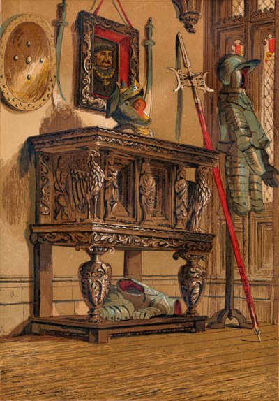 خزانة جانبية إليزابيث أو خزانة المحكمة ، c1845 ، 1864 بواسطة غير معروف
