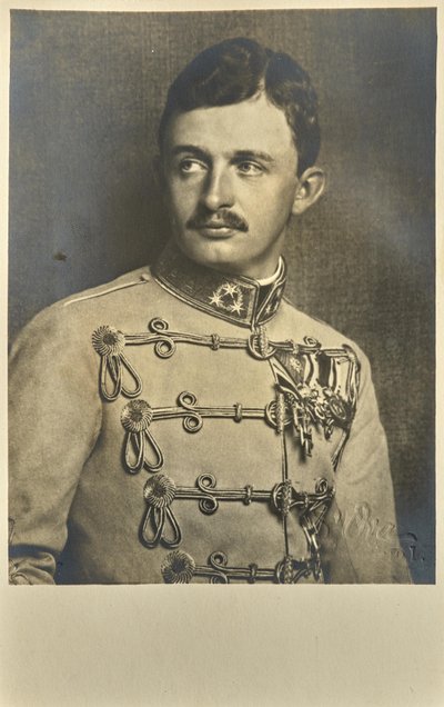 الإمبراطور تشارلز الأول ملك النمسا 1887-1922 ، ملك المجر ، ج. 1917. بواسطة غير معروف