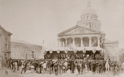 تجنيد متطوعين في الحرس الوطني ، ساحة البانثيون ، باريس ، 1870-1871 بواسطة غير معروف