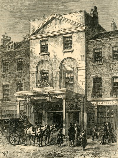 مدخل مسرح Astleys في عام 1820 ، c1878. بواسطة غير معروف