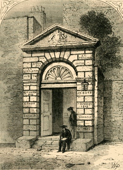مدخل مدرسة وستمنستر ، 1881. بواسطة غير معروف