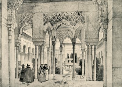 مدخل إلى محكمة الأسود ، c1830 ، 1907. بواسطة غير معروف