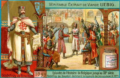 حلقات في تاريخ بلجيكا حتى القرن الثالث عشر: Godfrey of Bouillon، c1900 بواسطة غير معروف