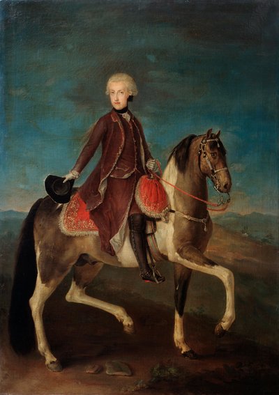 صورة الفروسية للإمبراطورة ماريا تيريزيا من النمسا 1717-1780 ، القرن الثامن عشر. بواسطة غير معروف