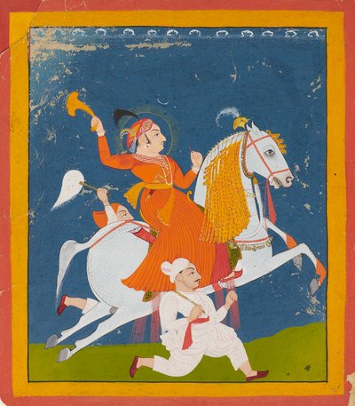صورة الفروسية لماهارانا بهيم سينغ من موار ، عام 1785 بواسطة غير معروف