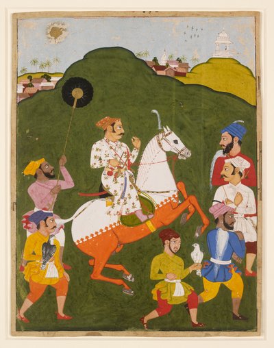 صورة الفروسية لماهارانا راج سينغ الأول من موار ، 1670 بواسطة غير معروف