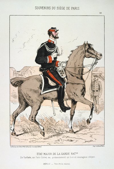 هيئة الأركان العامة للحرس الوطني ، حصار باريس ، الحرب الفرنسية البروسية ، 1870-1871. بواسطة غير معروف