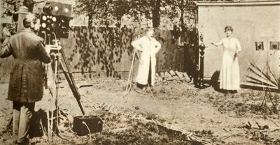 يسجل يوجين لاوست أول صورة متحركة وصوت متحرك ، c1905 ، 1935. بواسطة غير معروف