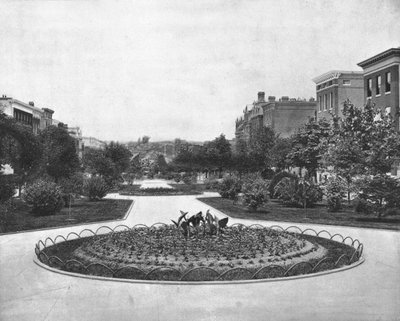 Eutaw Place ينظر شمالا ، بالتيمور ، ماريلاند ، الولايات المتحدة الأمريكية ، c1900. بواسطة غير معروف