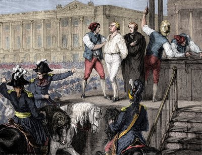 إعدام لويس السادس عشر الفرنسي ، باريس ، 21 يناير 1793 1882-1884. بواسطة غير معروف