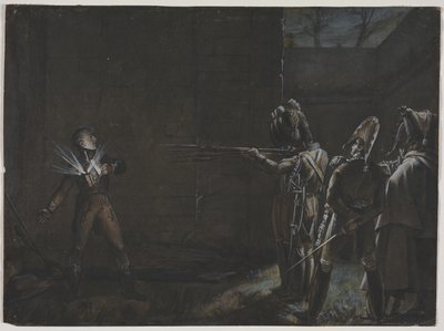 إعدام دوق إنغين ، 21 مارس 1804 ، ج. 1870. بواسطة غير معروف