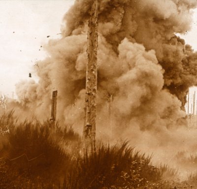 انفجار لغم ، فوج ، شرق فرنسا ، c1914-c1918 بواسطة غير معروف
