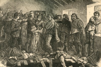 الوقوع في الكنيسة في بلكفريرس ، 1623 ، 1897. بواسطة غير معروف