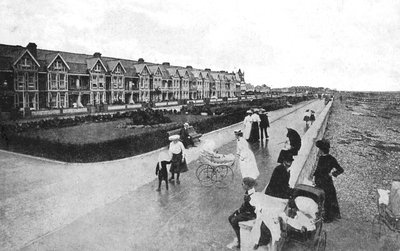 العائلات خارج المشي في نيو باريد ، إيست وورثينغ ، وست ساسكس ، c1900s-c1920s بواسطة غير معروف