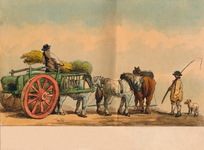 عمال المزارع وعربات 1797. بواسطة غير معروف