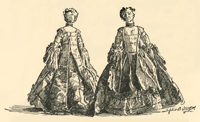 دمية أزياء في كيس التفتا واتو مع ثوب نسائي مجوف ، c1750-1800 ، 1937 بواسطة غير معروف