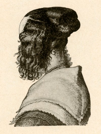 أسلوب عصري لتصفيف الشعر ، عهد تشارلز الأول والثاني ، c1620-1680 ، 1937. بواسطة غير معروف