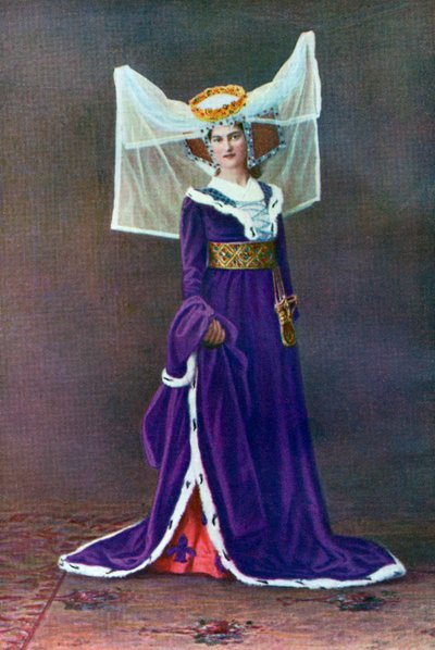 فستان نسائي من زمن هنري السادس 1910 بواسطة غير معروف