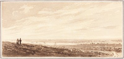 مجسمات تطل على خليج بالقرب من مصب باي ، لينكولنشاير ، 1849. بواسطة غير معروف