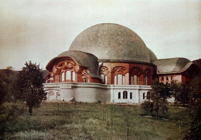 أول Goetheanum ، المنظر الأمامي الجنوبي ، دورناك ، سويسرا ، 1922 بواسطة غير معروف