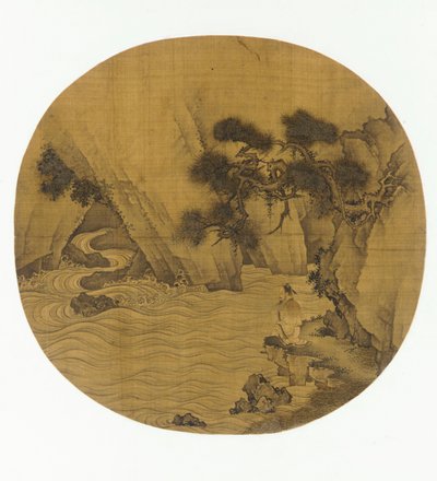 الصيد بواسطة السيل الجبلي ، سلالة مينغ ، 1368-1644. بواسطة غير معروف