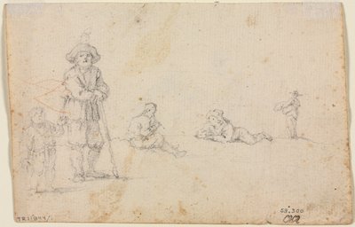 خمس دراسات الشكل ، 1600s. بواسطة غير معروف