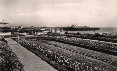 حدائق الزهور والرصيف الغربي ، برايتون ، ساسكس ، 1938 بواسطة غير معروف