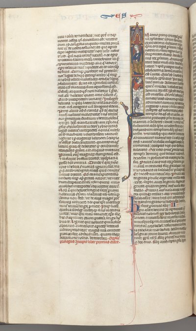 فول. 174v ، عزرا ، تاريخ أول I ، سايروس توجيه بناء المعبد ، ج. 1275-1300. بواسطة غير معروف