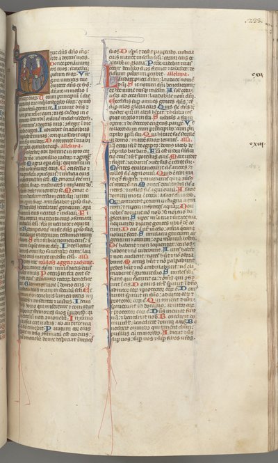 فول. 233 و ، مزمور 109 ، تاريخ أولي د ، الله الآب والابن ... ، ج. 1275-1300. بواسطة غير معروف