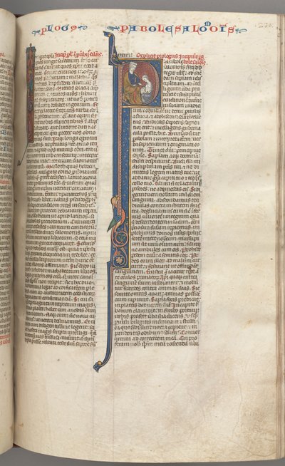فول. 238 و ، سفر الأمثال ، تاريخ أولي P ، سليمان يأمر رحبعام ، ج. 1275-1300. بواسطة غير معروف