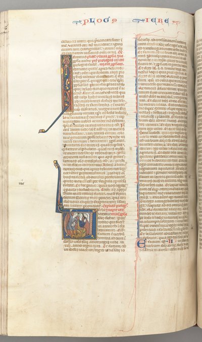 فول. 292v ، إرميا ، تاريخ V الأولي ، رجم إرميا ، ج. 1275-1300. بواسطة غير معروف