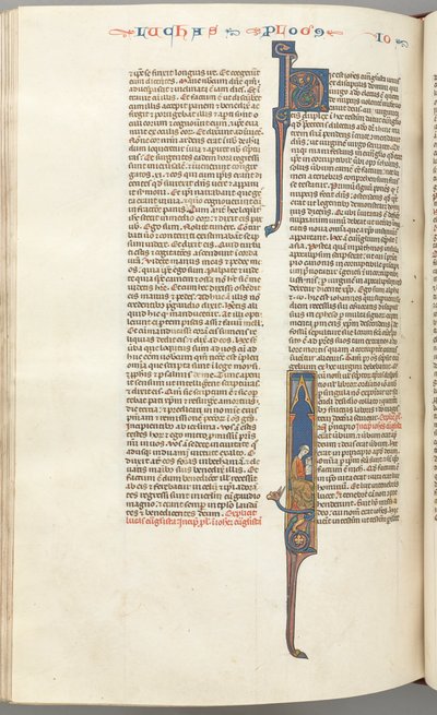 فول. 425v ، جون ، تاريخ التأريخ الأول ، جون جالس الكتابة ، ج. 1275-1300. بواسطة غير معروف