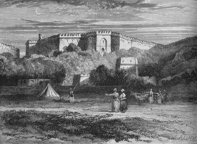 حصن Rhotas ، بالقرب من Chillianwallah ، c1880 بواسطة غير معروف