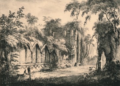 دير النوافير ، يوركشاير ، 1823 بواسطة غير معروف