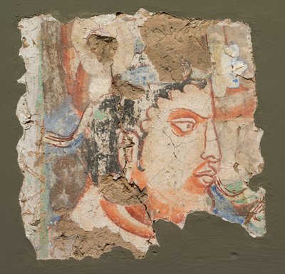 جزء من رأس بوديساتفا ، ج. 600-650. بواسطة غير معروف