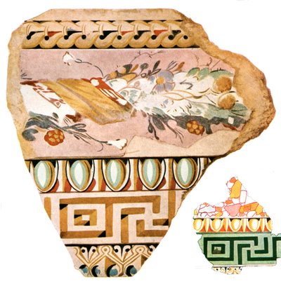 أجزاء من الزخرفة من ديلوس ، اليونان ، 1928. بواسطة غير معروف
