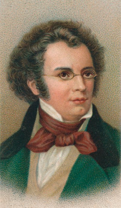 فرانز بيتر شوبرت 1797-1828 ، مؤلف نمساوي ، 1911 بواسطة غير معروف