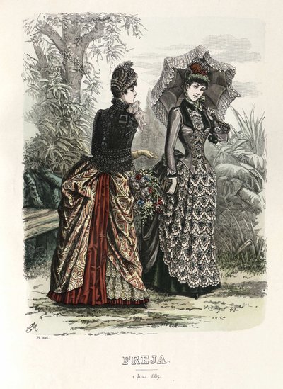 Freja- illustrerad skandinavisk modetidning 1885, illustration nr 13 بواسطة غير معروف