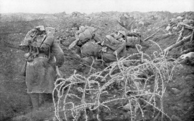 هجوم المشاة الفرنسي على سلسلة جبال Eparges ، بالقرب من فردان ، فرنسا ، 2 أغسطس 1915 بواسطة غير معروف
