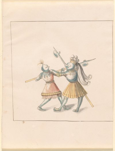 Freydal، The Book of Jousts and Tournament of Emperor Maximilian I: Combats ... لوحة 143، c1515. بواسطة غير معروف