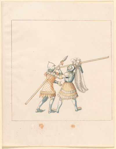 Freydal ، كتاب Jousts وبطولة الإمبراطور ماكسيميليان الأول: القتال ... اللوحة 150 ، 1515. بواسطة غير معروف